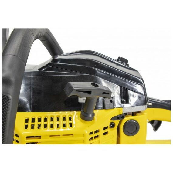 Бензопилы: Бензопила Eurolux GS-5218 3.8 л.с., шина 45 см, толщина звена 1.5 мм, шаг цепи 0.325", система гашения вибрации, тормоз цепи, автоматическая смазка цепи фотографии