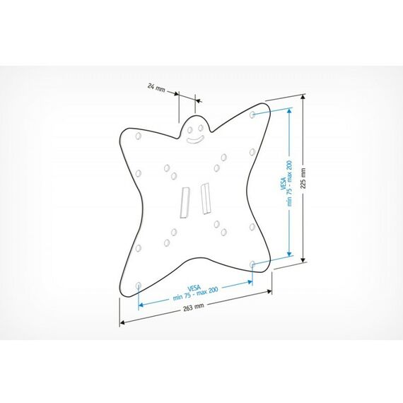 Крепеж для аудио-видео техники: Кронштейн Holder LCDS-5049 металлик фотографии