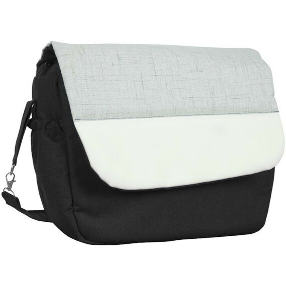 Коляски детские: Коляска 2в1 Alis ALVARO Al 04 т.серый+св.серый+белая кожа фотографии