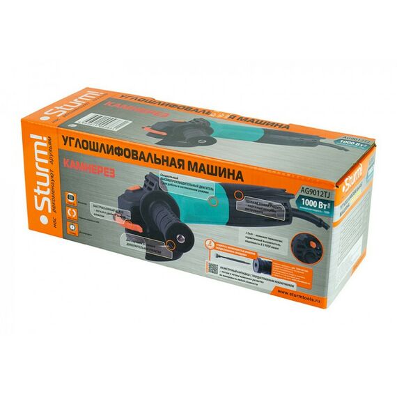Угловые шлифмашинки (болгарки): Машина углошлифовальная Sturm! AG9012TJ 125мм, 1000Вт фотографии