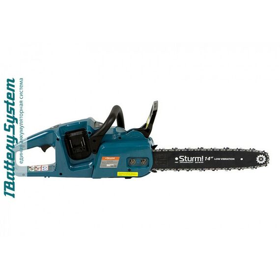 Цепные пилы: Пила цепная аккумуляторная Sturm! CSC3616BL 2x18 В, 1BatterySystem, шина 40 см, без ЗУ и АКБ фотографии