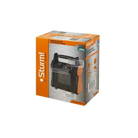 Тепловентиляторы: Тепловентилятор керамический Sturm! FH2034CQ 2000Вт, 3 режима, защита от перегрева, датчик опрокидывания фотографии