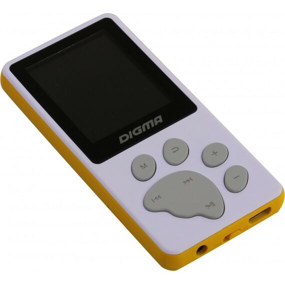 MP3-плееры: Проигрыватель Digma S4 MP3  Player, FM Tuner, 8Gb, MicroSD, LCD 1.8", диктофон, USB, Li-Pol [S4WO-White-Orange] фотографии