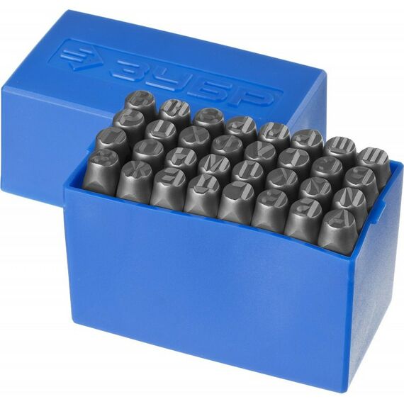 Столярно-слесарный инструмент: Клейма буквенные Зубр 21503-08_z01 кириллица, шрифт 8мм фотографии