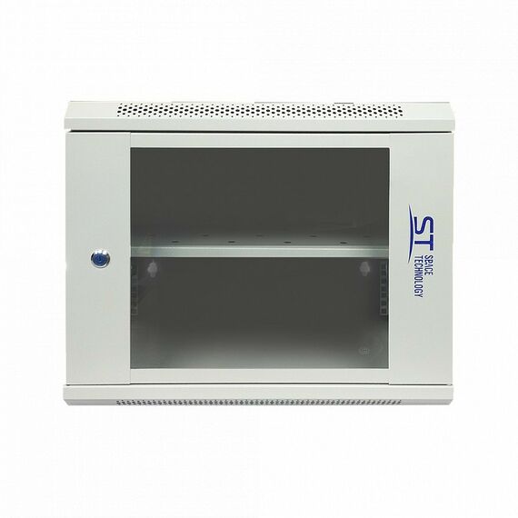 Шкафы и стойки: Шкаф монтажный ST ST-NC9U01 (серый) с полкой 450 х 400 х 530 мм фотографии