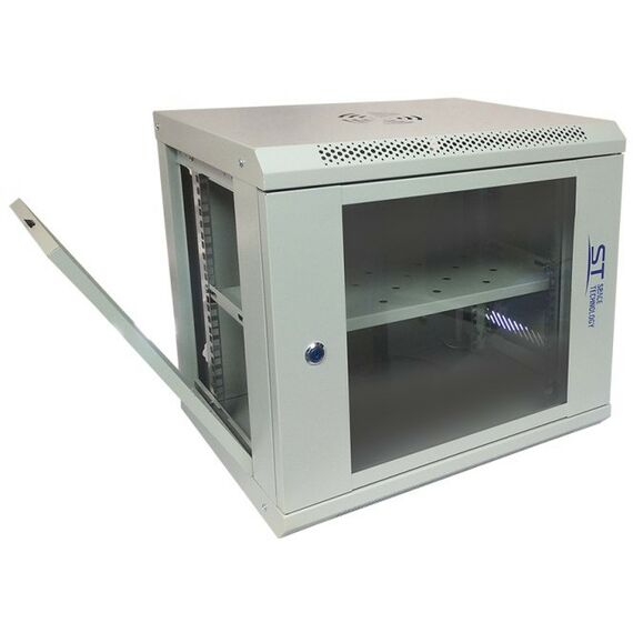 Шкафы и стойки: Шкаф монтажный ST ST-NC9U01 (серый) с полкой 450 х 400 х 530 мм фотографии
