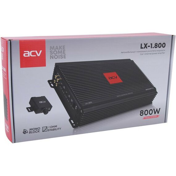 Автомобильные усилители: Усилитель автомобильный ACV LX-1.800 одноканальный [26658] фотографии