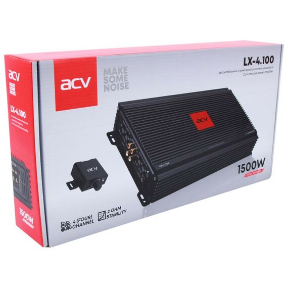 Автомобильные усилители: Усилитель автомобильный ACV LX-4.100 четырехканальный [28943] фотографии