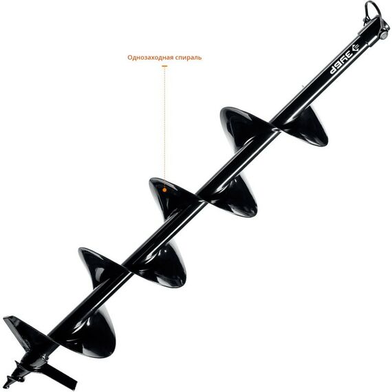 Шнеки для мотобуров: Шнек для мотобуров по грунту Зубр d=150 мм, однозаходный [7051-15] фотографии