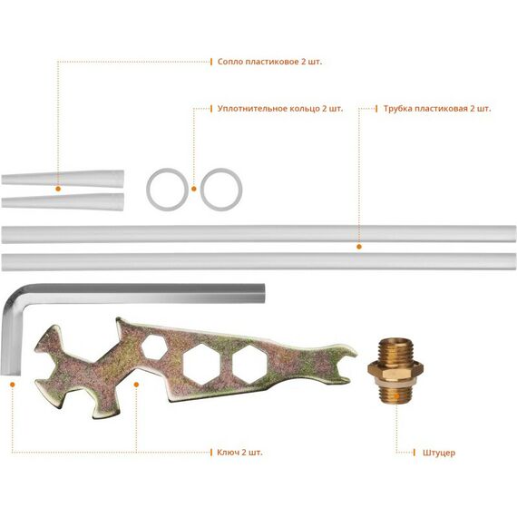 Пистолеты тепловые, клеящие, пескоструйные: Цельнометаллический профессиональный пистолет для монтажной пены KRAFTOOL GRAND [06853] фотографии