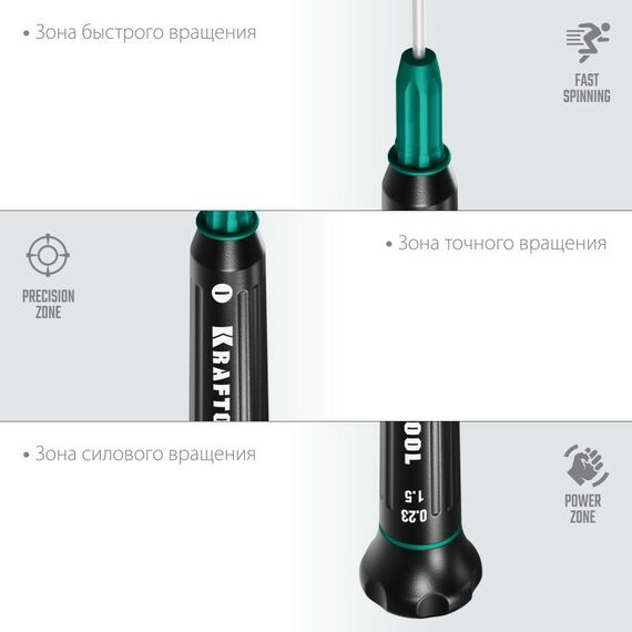 Отвертки: Набор отверток для точных работ KRAFTOOL Precision 12 12 предметов [25689] фотографии