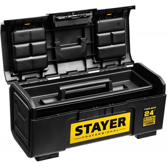 Ящики и сумки для инструмента: Ящик для инструмента STAYER Professional TOOLBOX-24 пластиковый [38167-24] фотографии