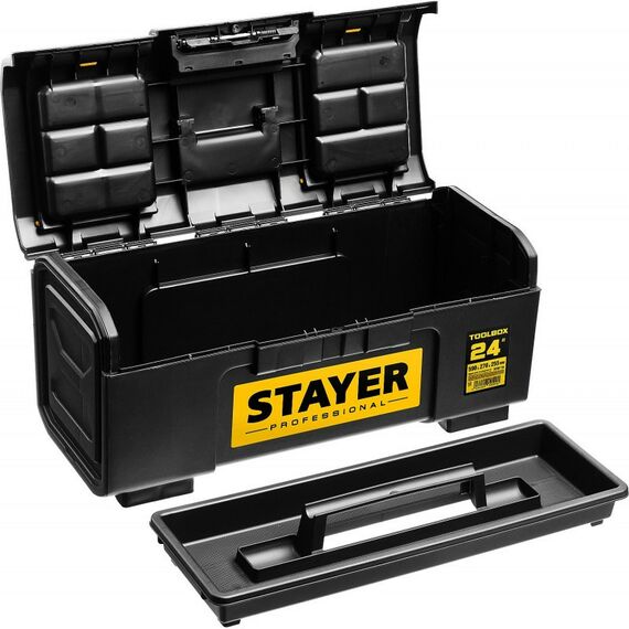 Ящики и сумки для инструмента: Ящик для инструмента STAYER Professional TOOLBOX-24 пластиковый [38167-24] фотографии