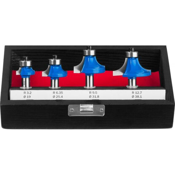 Принадлежности для фрезерных станков: Набор профильных фрез по дереву Зубр 28795-H4-2 4шт фотографии