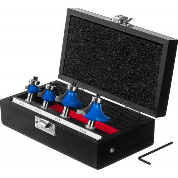 Принадлежности для фрезерных станков: Набор профильных фрез по дереву Зубр 28795-H4-2 4шт фотографии