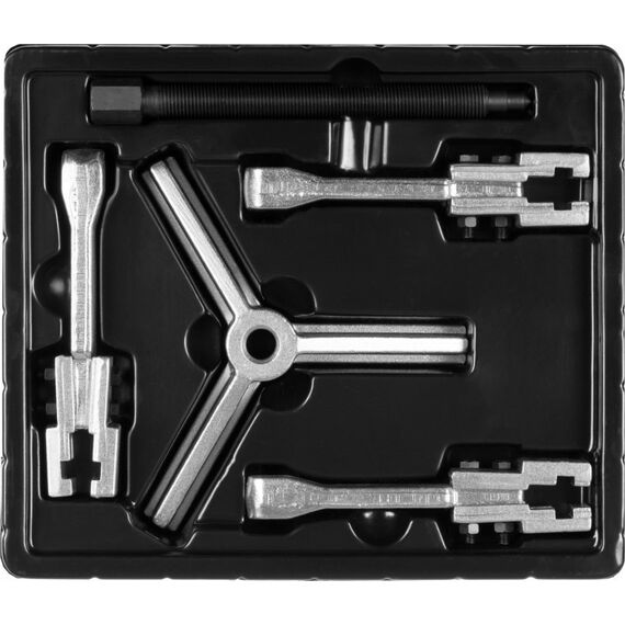 Демонтажный инструмент: Съемник раздвижной 3-захватный Зубр Профессионал 150 мм [43312-180-150] фотографии