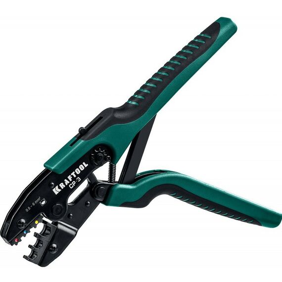 Электромонтажный инструмент: Пресс-клещи KRAFTOOL CP-3 для изолированных наконечников и муфт 0,5 - 6 мм.кв [45461-3] фотографии