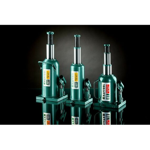 Домкраты: Домкрат бутылочный гидравлический KRAFTOOL KRAFT-LIFT 8т 228-450мм [43462-8_z01] фотографии