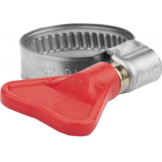 Хомуты металлические: Хомуты Бабочка Зубр 12-20 мм Профессионал нерж. сталь, накатная лента 9 мм, 200 шт [37835-12-20-200] фотографии