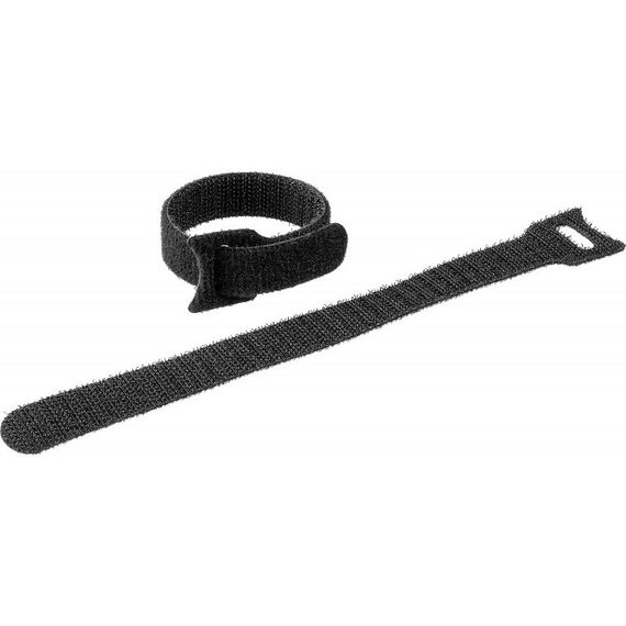 Электромонтажный крепеж: Кабельные стяжки-липучки черные ВЕЛЬКРО Зубр 16 х 210 мм 100 шт, нейлоновые, серия Профессионал [30932-100] фотографии