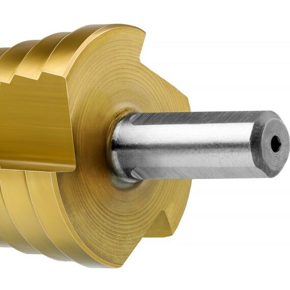 Буры, пики, коронки, сверла: Сверло ступенчатое составное Зубр 4-22мм 11 ступеней, покрытие NiT [29673-4-22] фотографии