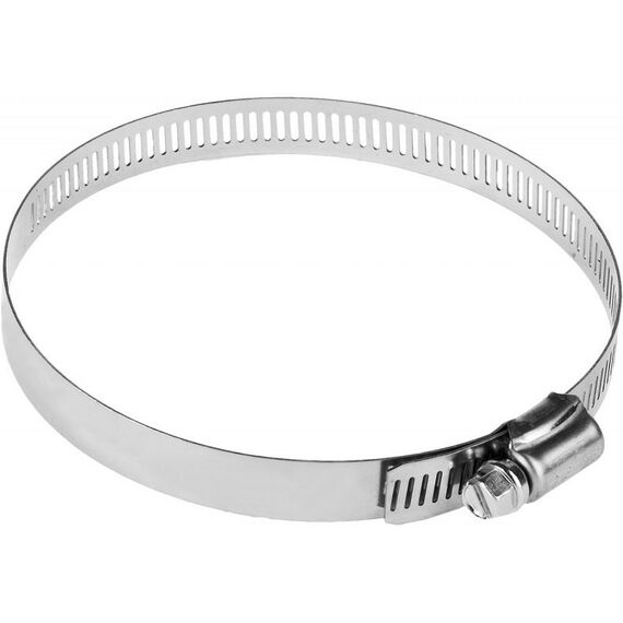 Хомуты металлические: Хомуты НХ-12П Зубр 91-114 мм Профессионал нерж. сталь, просечная лента 12.7 мм, 50 шт [37815-091-114-50] фотографии