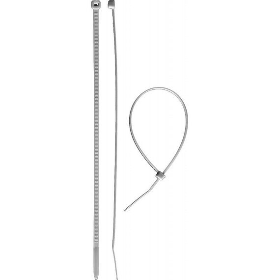 Электромонтажный крепеж: Кабельные стяжки белые КС-Б1 Зубр 9 x 1020 мм 50 шт, нейлоновые, серия Профессионал [309010-90-1020] фотографии