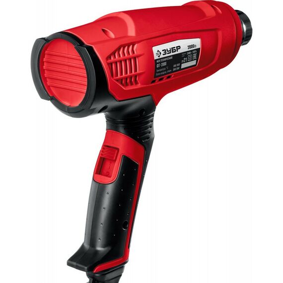 Фены технические: Строительный фен Зубр Мастер ФТ-2000 2000W, 350/550 л/мин, 350/650°С фотографии
