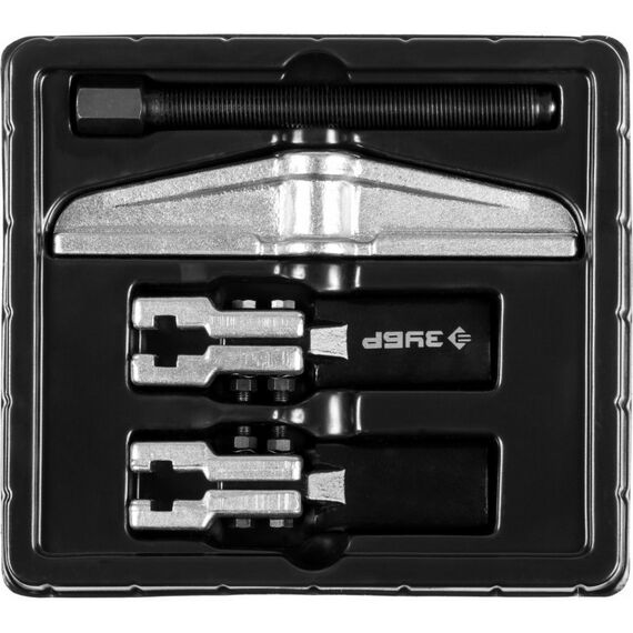 Демонтажный инструмент: Съемник раздвижной 2-захватный с тонкими захватами Зубр Профессионал 100 мм [43313-170-100] фотографии