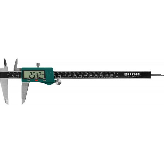 Штангенциркули: Штангенциркуль электронный KRAFTOOL 200мм металлический [34460-200] фотографии