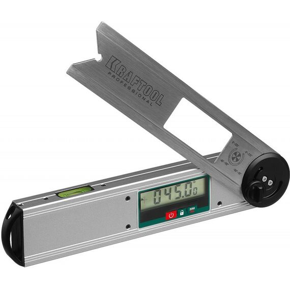 Угломеры, уклономеры: Угломер электронный KRAFTOOL DAM-27 250 мм, диапазон 0-225°, точность ±0.05° [34684] фотографии