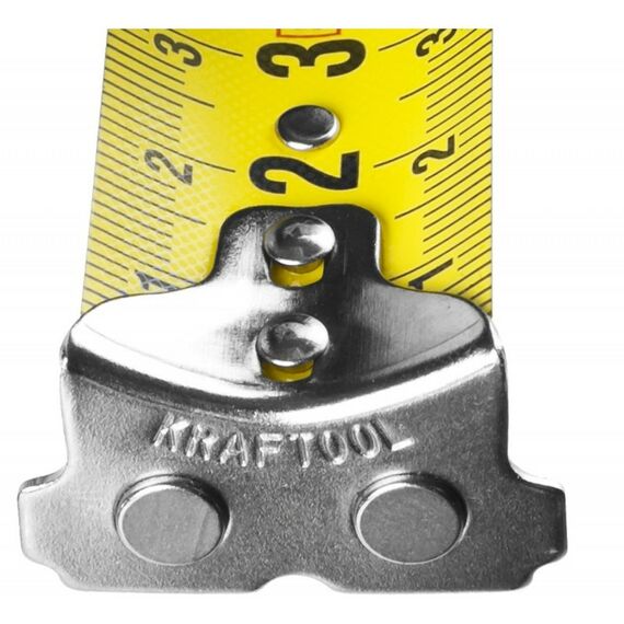 Рулетки, курвиметры: Рулетка с ударостойким корпусом (ABS) и противоскользящим покрытием KRAFTOOL GRAND 8м / 25мм [34022-08-25] фотографии