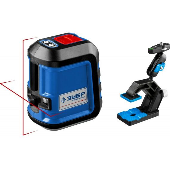 Нивелиры: Нивелир лазерный Зубр КРЕСТ-15 суперкомпакт, 15м, точн. +/-0,3 мм/м, держатель [34902-2_z01] фотографии