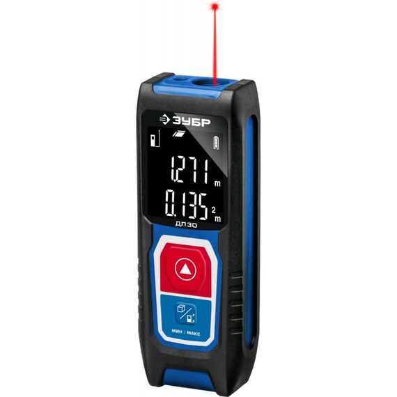 Дальномеры: Лазерный дальномер Зубр Профессионал ДЛ-30 точность 3мм, дальность 30м, класс защиты IP54 [34927] фотографии
