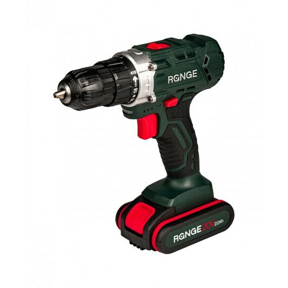 Дрели и шуруповерты: Аккумуляторная дрель RANGE RCD20/2.0-A 20В, 2Li акк, 2.0Ач, 34Нм, LED-подсветка, кейс фотографии