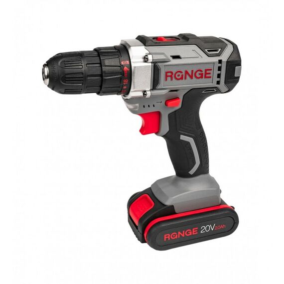 Дрели и шуруповерты: Аккумуляторная дрель RANGE RCD20/2.0-PROMO 20В, 2 Li акк. 2.0Ач, 34Нм, метал. патрон, кейс фотографии