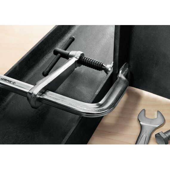 Тиски, струбцины, наковальни, верстаки: Струбцина Зубр КС-1000/120 тип F 1000/120 мм [32157-120-1000] фотографии