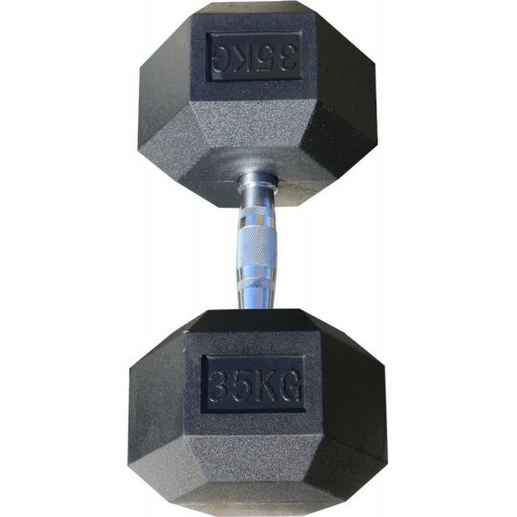 Гантели:  Гантель гексагональная обрезиненная PROFI-FIT 35 кг фотографии