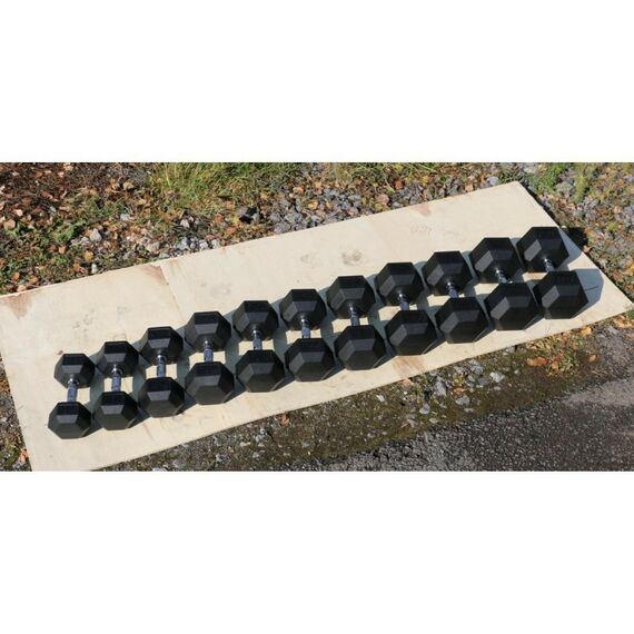 Гантели:  Гантель гексагональная обрезиненная PROFI-FIT 35 кг фотографии