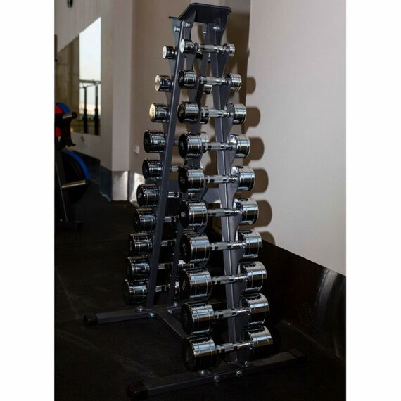 Гантели:  Гантельный ряд CHROME (шаг 1 кг, 10 пар) PROFI-FIT 1-10 кг фотографии