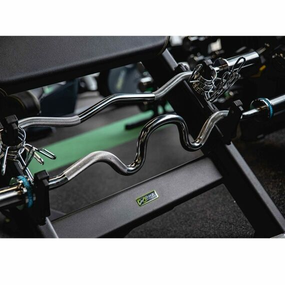 Грифы для штанги:  Гриф для штанги W-образный (до 150 кг, замки-пружины) D50 мм PROFI-FIT фотографии