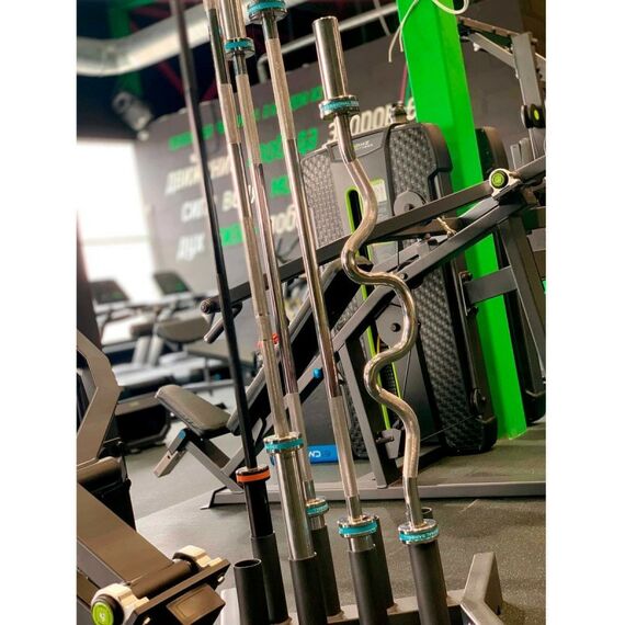 Грифы для штанги:  Гриф для штанги олимпийский женский 2010 мм (BLACK, до 480 кг, замки-пружины) D50 мм PROFI-FIT фотографии