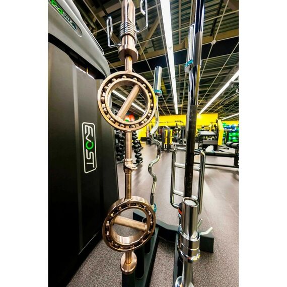 Грифы для штанги:  Гриф с вращающимися ручками (замки-пружины) D50 мм PROFI-FIT фотографии