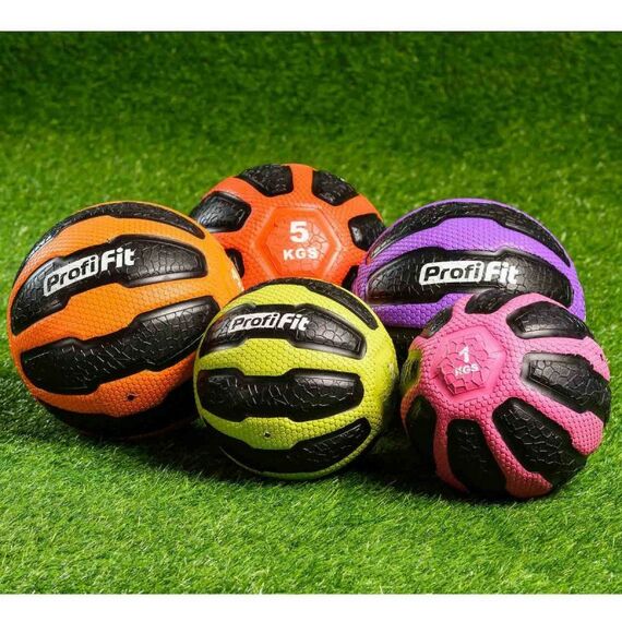 Фитнес оборудование:  Медбол PROFI-FIT 5 кг фотографии