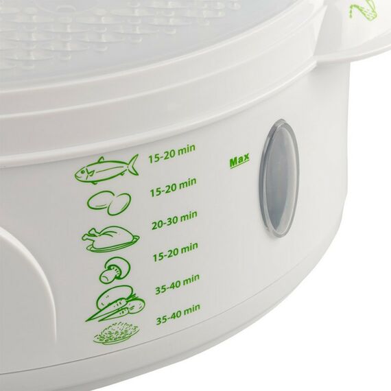 Пароварки: Пароварка Endever Vita-175 цвет белый/зеленый [90035] фотографии