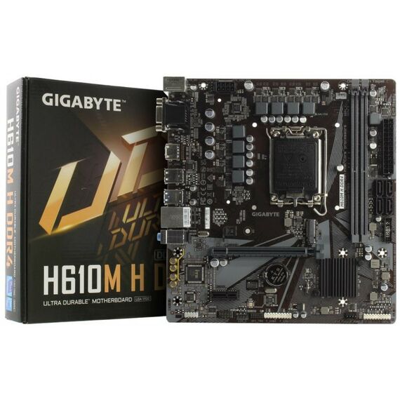 Материнские платы: Материнская плата GigaByte H610M H DDR4 Soc-1700 Intel H610 2xDDR4 mATX AC97 8ch(7.1) GbLAN+VGA+HDMI фотографии