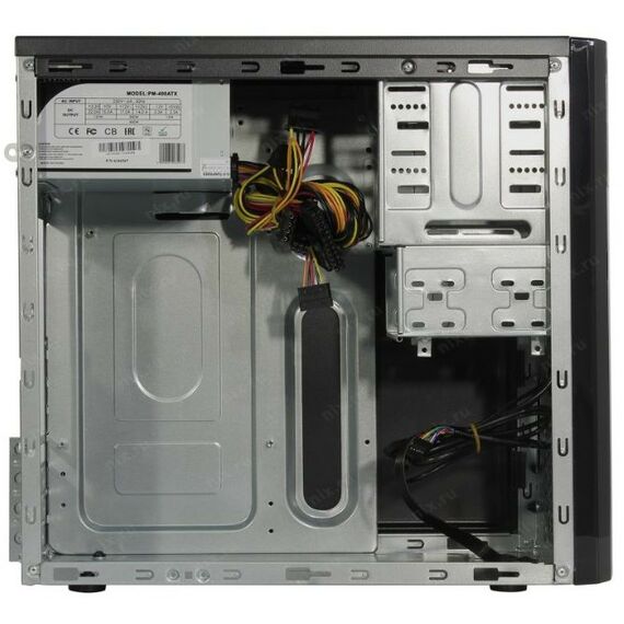 Корпуса компьютерные: Корпус PowerMAN ES722 Black Minitower 400W 2*USB 2.0, HD, Audio mATX [6111491] фотографии