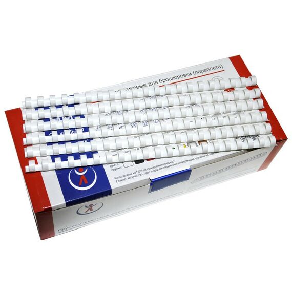 Пружины для переплета:  Пружины 14мм, белые, 100 шт фотографии