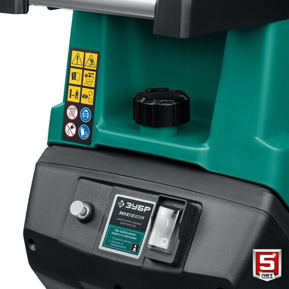 Измельчители садовые: Электрический садовый измельчитель Зубр ЗИЭ-40-2300 2300 Вт фотографии