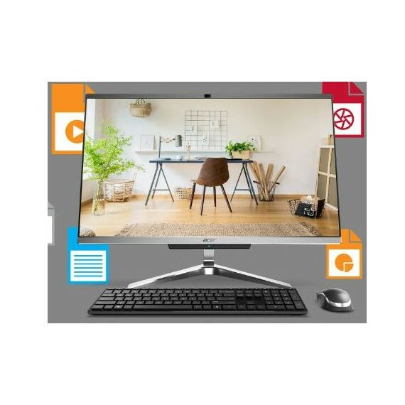 Моноблоки: Моноблок Acer Aspire C22-1650 i3-1115G4/4Gb/1Tb/CR/noOS/WiFi/BT/клав/мышь/Cam/21.5" Full HD/серебристый [DQ.BG7ER.002] фотографии